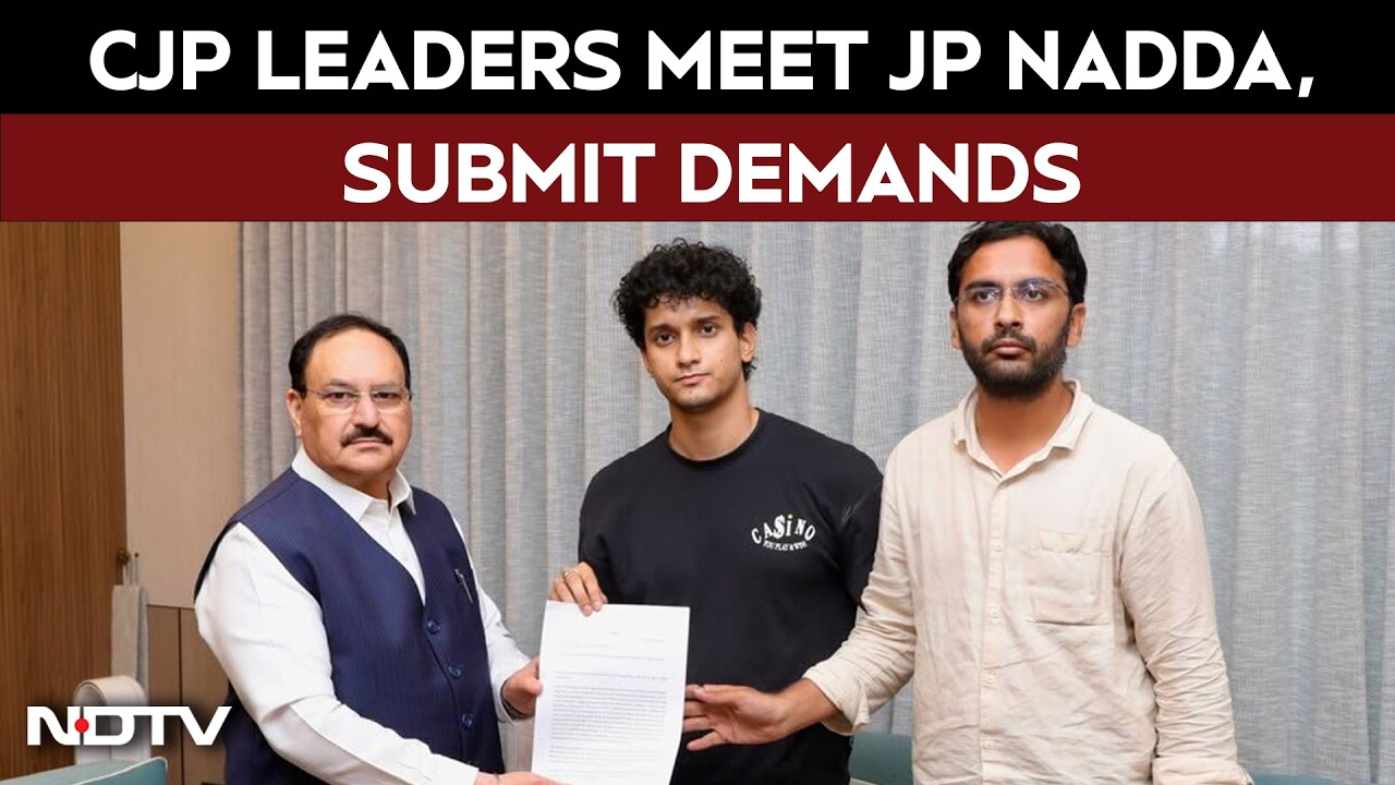 CJP Leaders Meet Union Minister JP Nadda, Submit Letter Of Demands