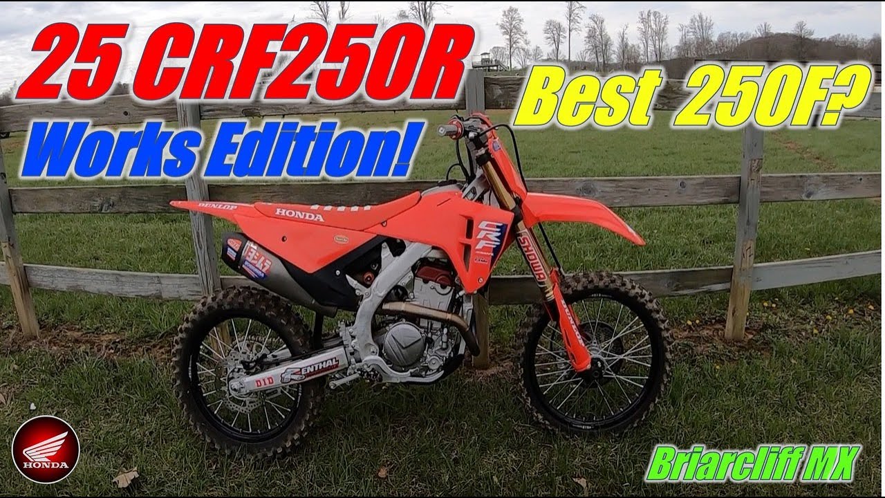 2025 Honda CRF250R Works Edition First Ride in 2025 at Briarcliff MX A-Track