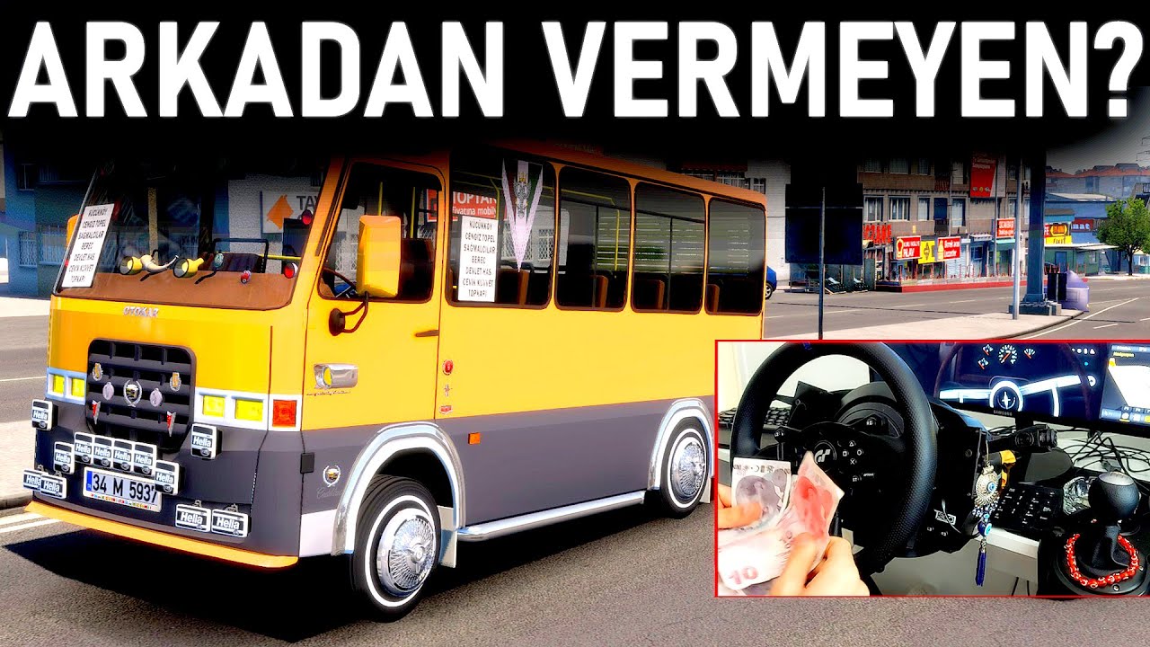 DOLMUŞ&Ccedil;U OLDUK! - ARKADAN VERMEDİ KAVGA ETTİK - ETS 2 Magirus Dolmuş Modu! T300RS GT