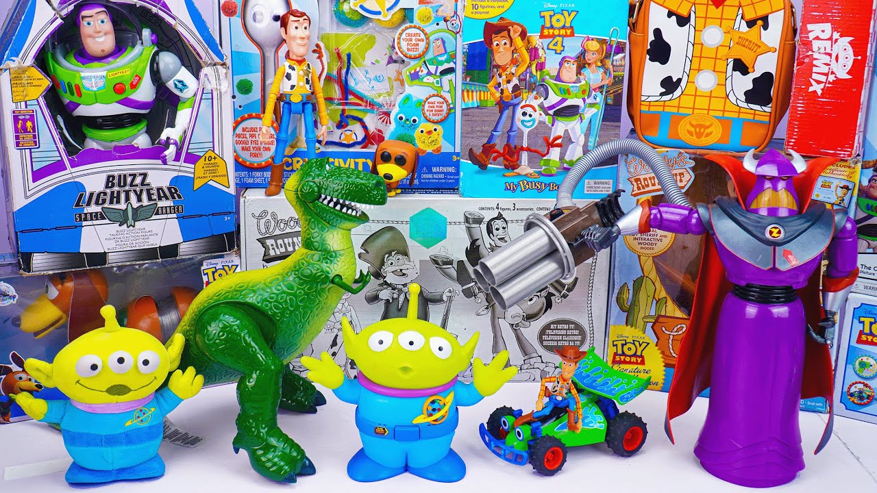 Unboxing Disney Pixar Toy Story toy collection ASMR | Zurg Action Figure & Aliens & Rex
