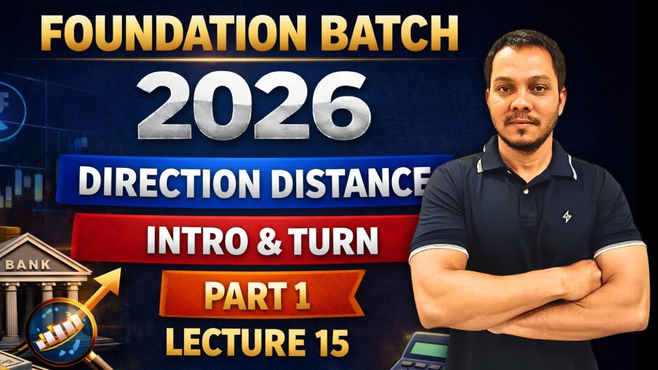 Direction & Distance Intro | Foundation Batch 2026 | SBI IBPS RRB Reasoning l Preadda 
