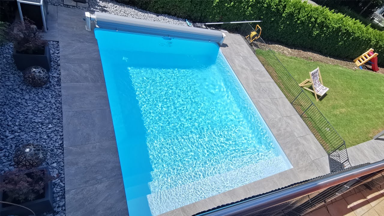 Poolbau 2021 DESJOYAUX Pool, Garten / Garden, Timelapse - construction install Zeitraffer