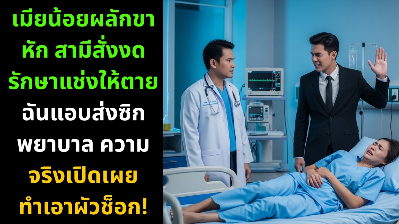 เมียน้อยผลักขาหัก สามีสั่งงดรักษาให้ตาย! เมียแท้แอบส่งซิกพยาบาล ความจริงเปิดเผยสะเทือนโลก 😱💔