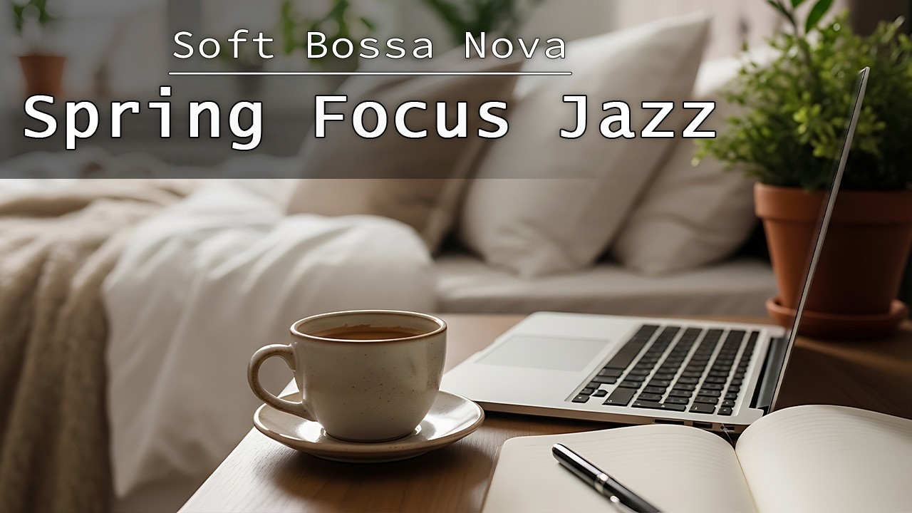 Spring Focus Jazz 🌸 Soft Bossa Nova Background for Calm & Productive Work