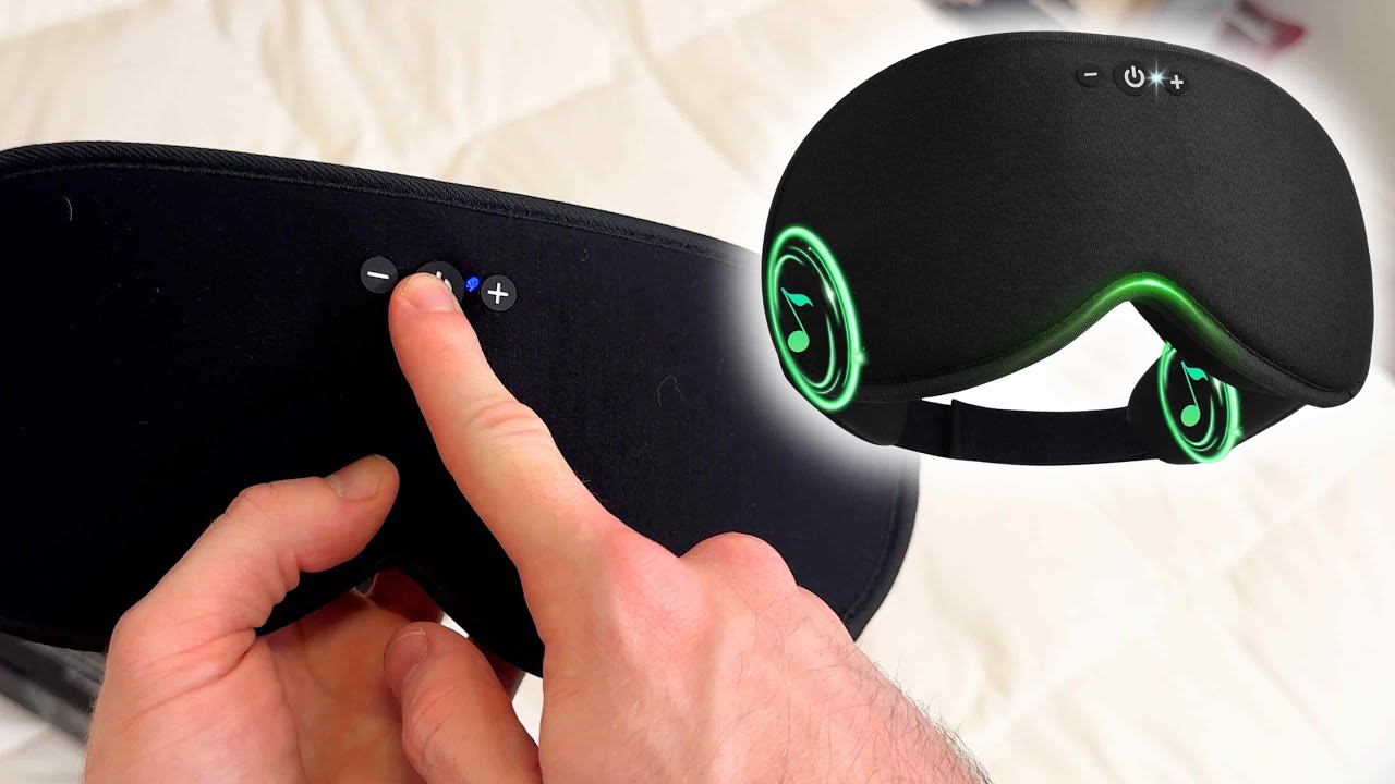 Обзор утяжеленной маски для сна LC-dolida с Bluetooth – полное затемнение и комфорт благодаря вст...