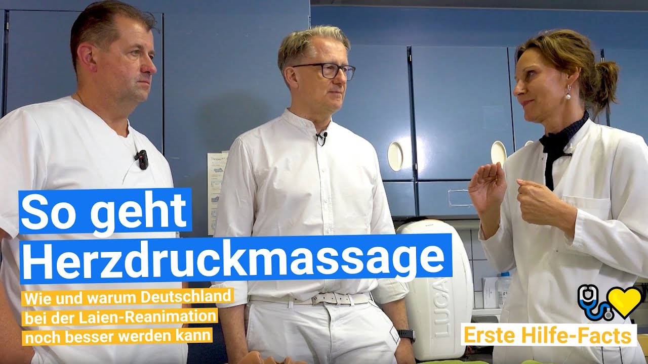 So geht Herzdruckmassage: Drei Schritte im Notfall & Erste Hilfe-Facts | Krankenhaus Porz am Rhein 💛