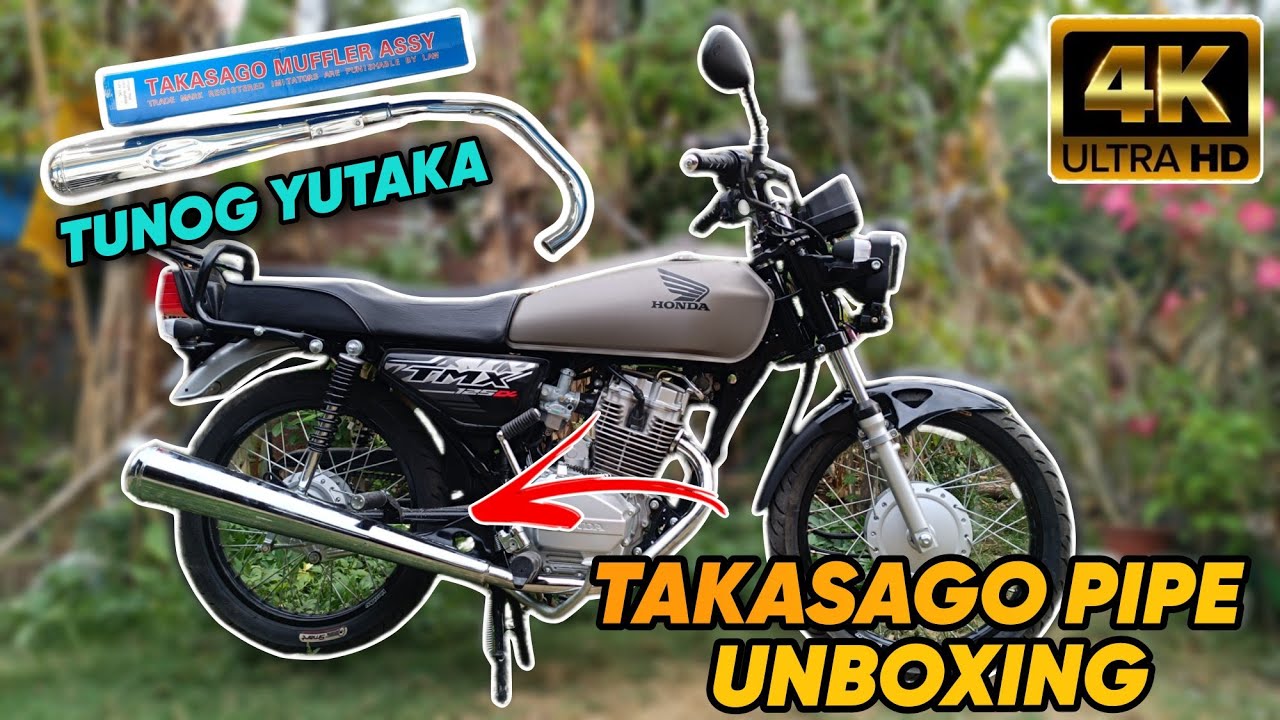 TAKASAGO Pipe for Honda TMX 125 Alpha - Unboxing/Quick Review and Sound Checked ✅ - Tunog Yutaka 💯
