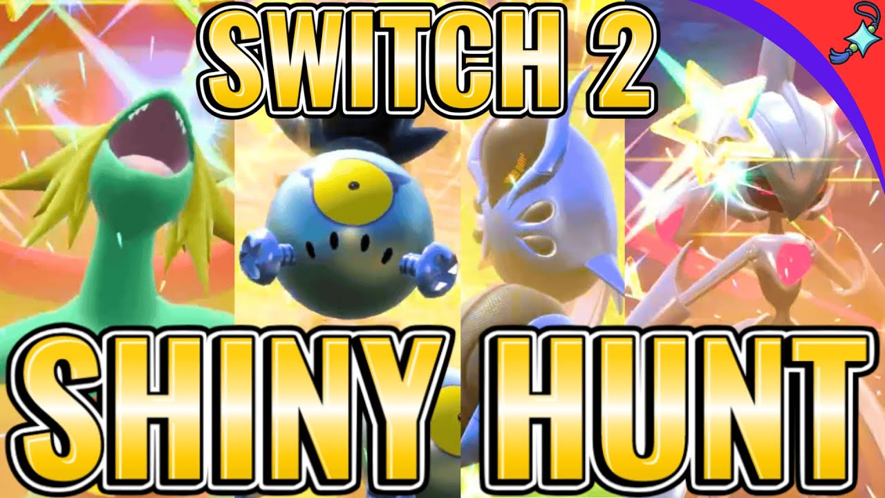 Как охотиться на ВСЕХ покемонов Парадокса в режиме Shiny Hunt на Switch 2 в цвете Scarlet Violet!