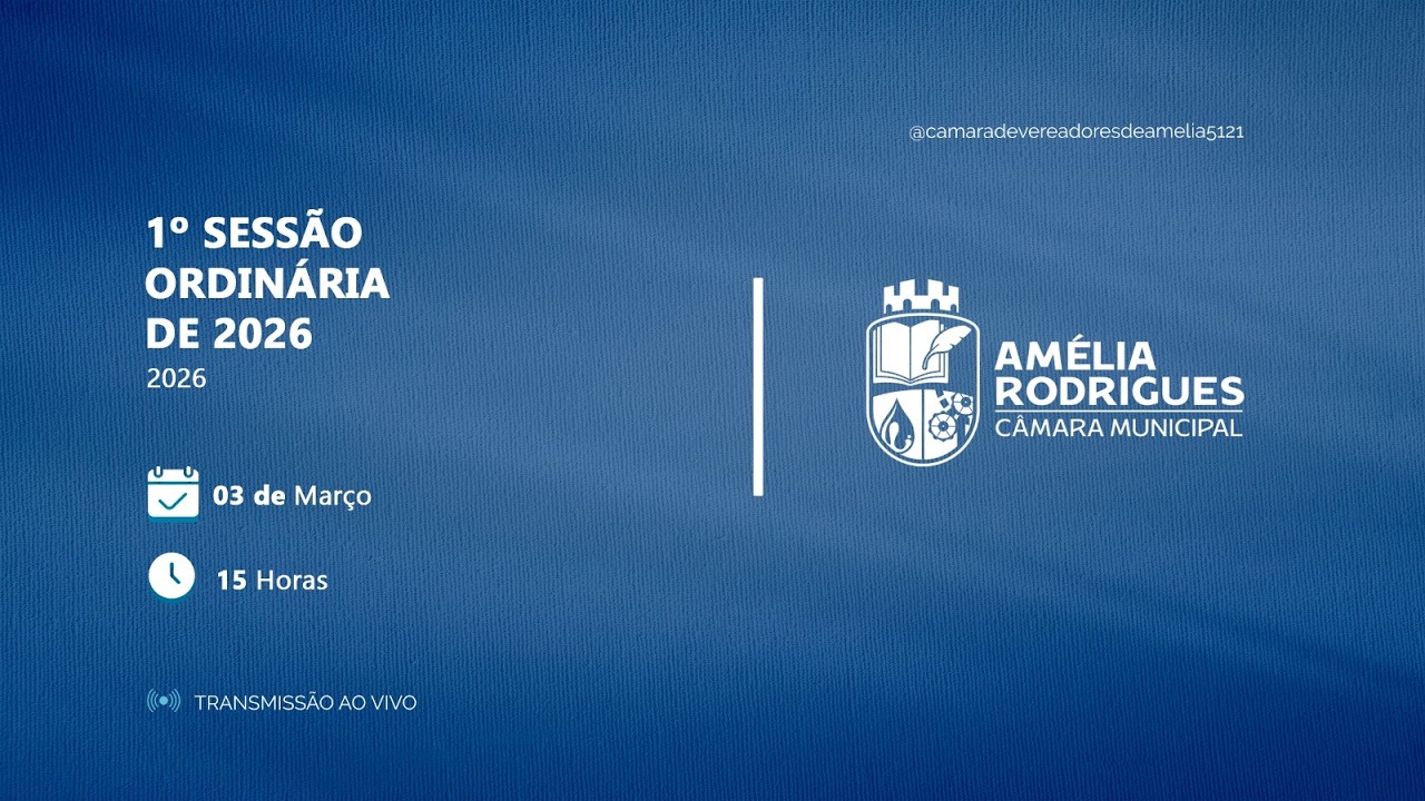 1ª SESSÃO ORDINÁRIA DE 2026