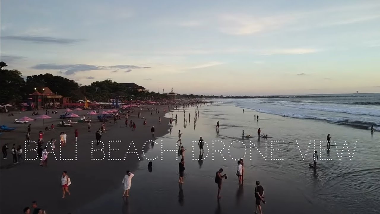 Bali Beach Drone View 🌅 Tropical Paradise 🏝️🐠 Indonesia 🇮🇩