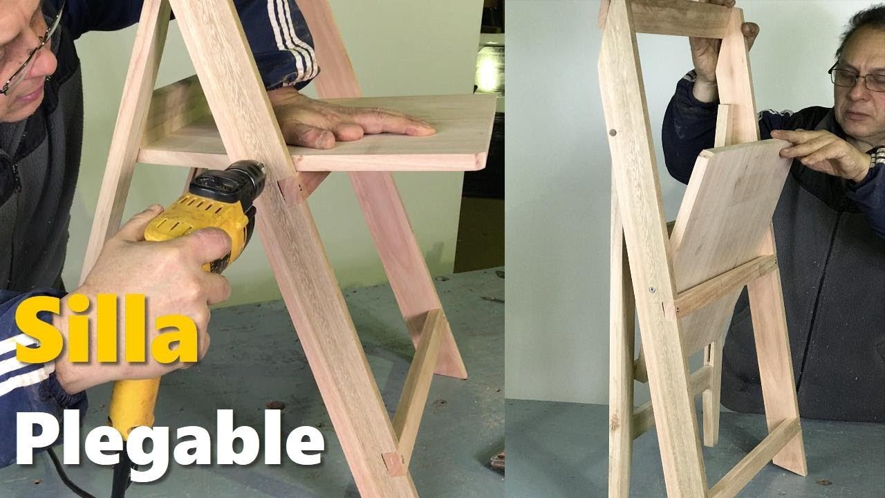 SILLA PLEGABLE DE MADERA FÁCIL PASO A PASO - TUTORIAL