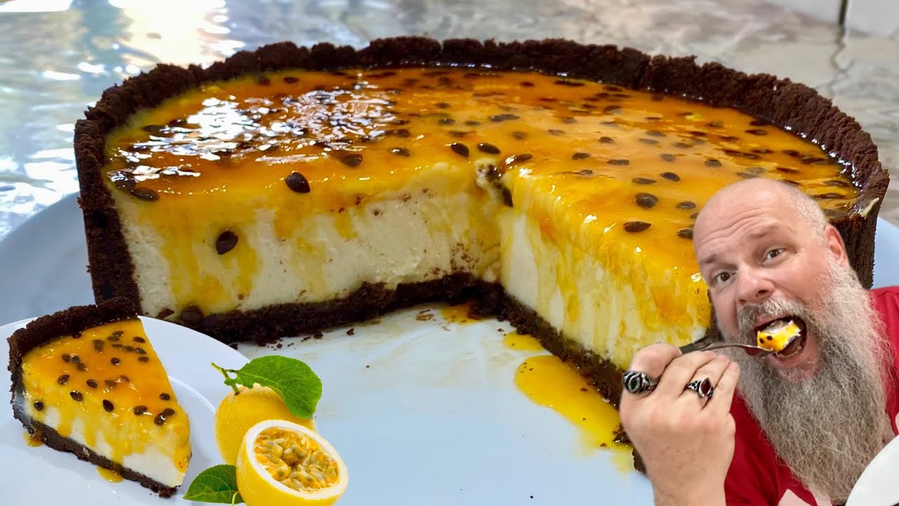 CHEESECAKE COM MOUSSE DE MARACUJÁ SENSACIONAL