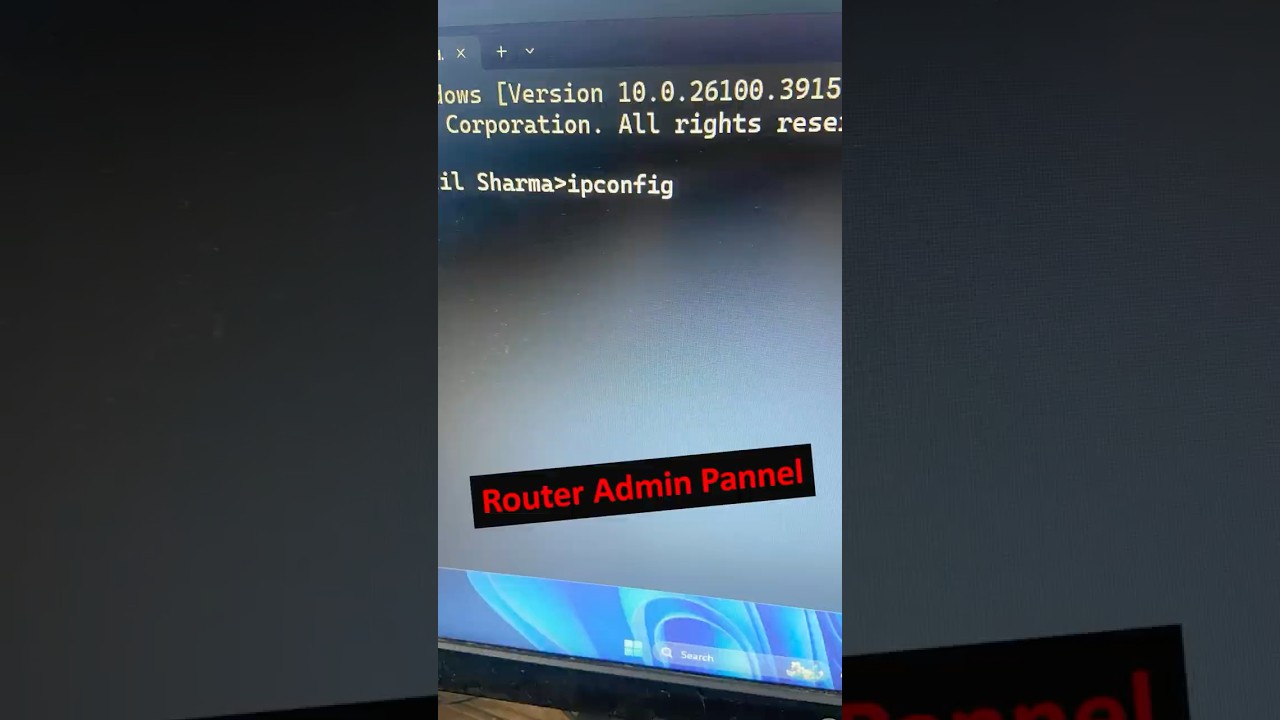 Find Router IP Address Using CMD 💻 #RouterIP #CMDtricks