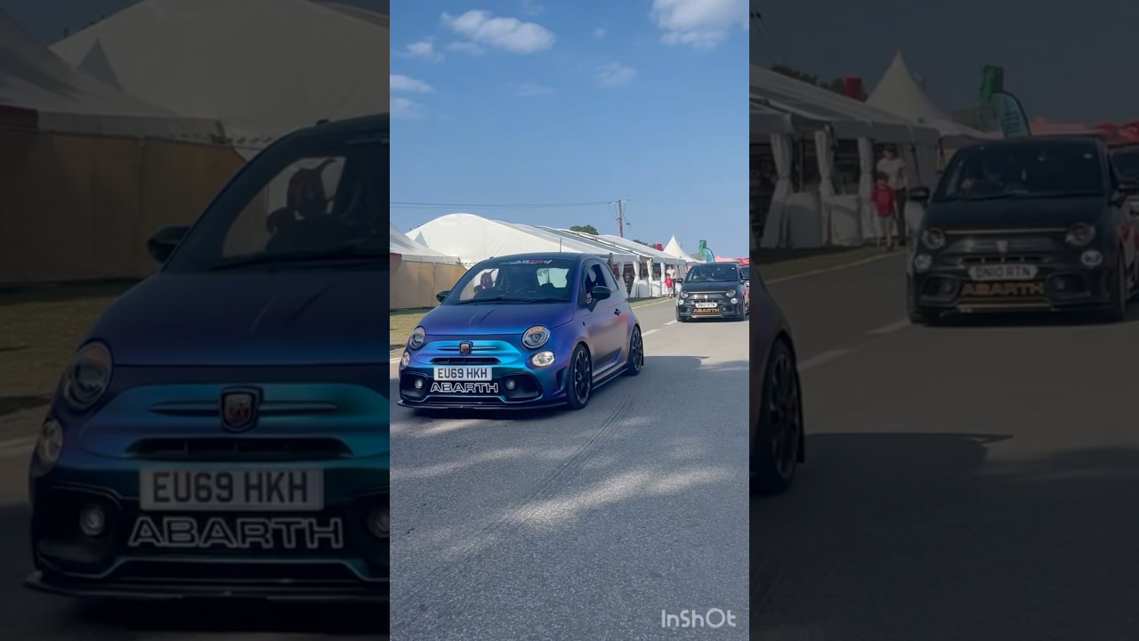Abarths leaving car show #abarth #carshow