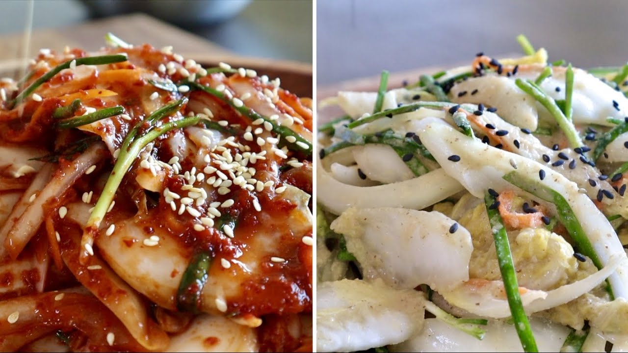 배추겉절이, 이렇게 하니 두 종류 김치가 뚝딱이네요!