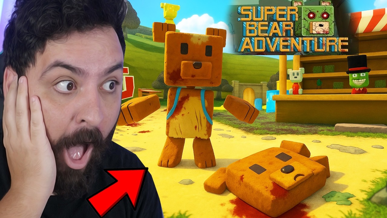 Jogando a NOVA ATUALIZAÇÃO DE TERROR do SUPER BEAR ADVENTURE... NOVOS SEGREDOS e FINAIS!