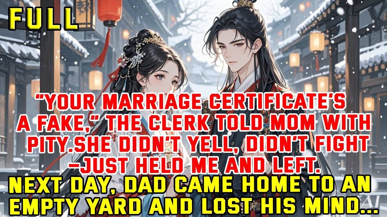 “Your marriage certificate’s a fake,” the clerk told Mom with pity.She didn’t yell, didn’t fight