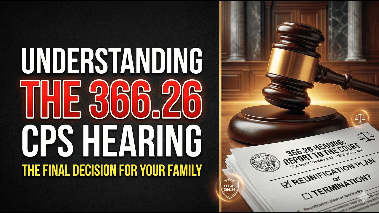 Understanding the 366.26 CPS Hearing