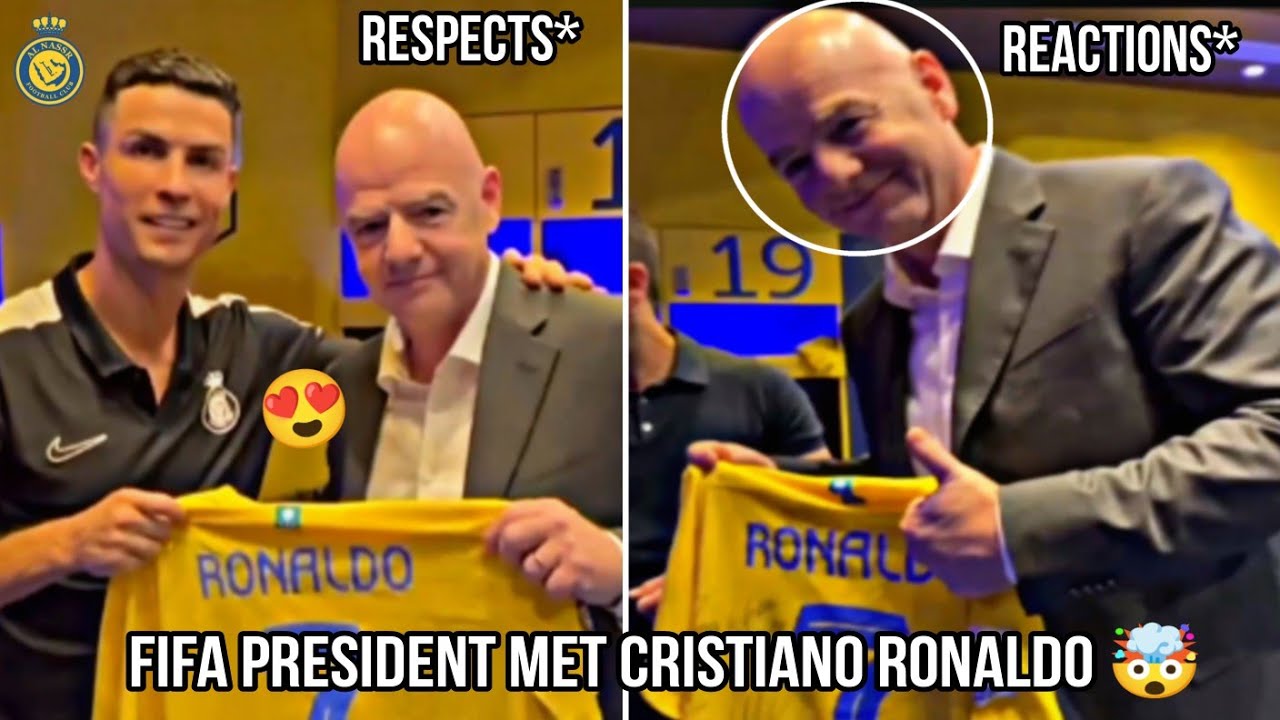 Cristiano Ronaldo Respects FIFA president Gianni Infantino!!🤯😍