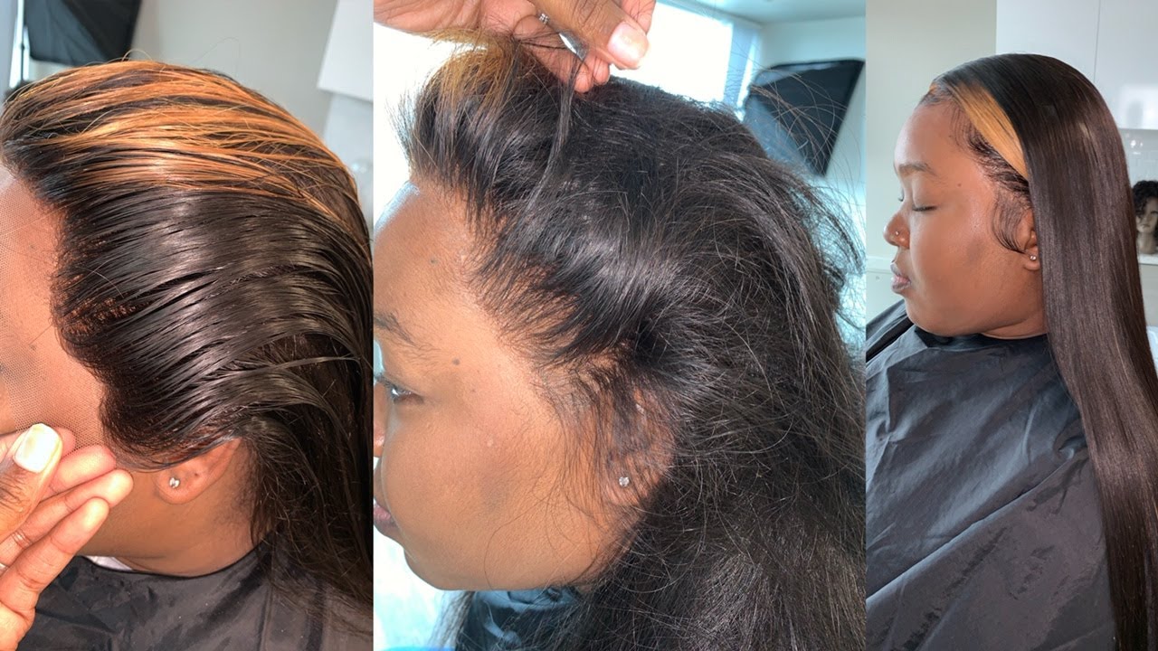 PLUCKING a cheap frontal wig ! VERY DETAILED!