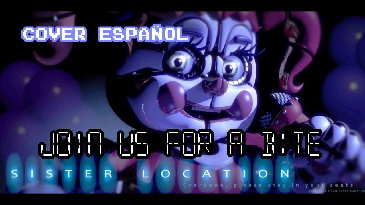 FNAF Sister location Join us for a bite Cover español SFM - Kira0Loka [METAL ver.] ft 