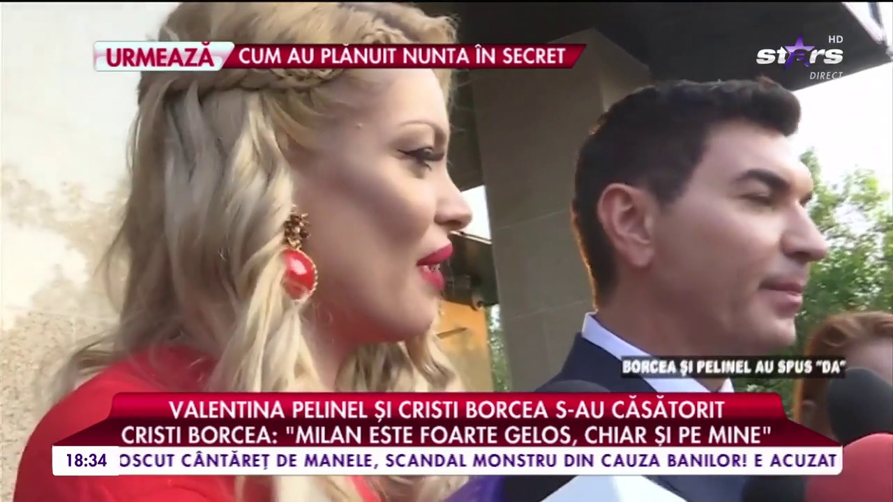 Valentina Pelinel și Cristi Borcea s-au căsătorit: 