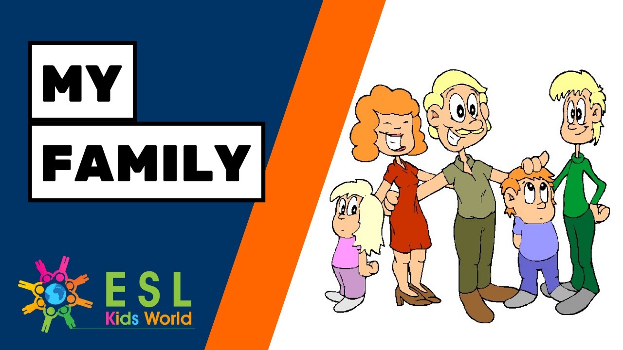 👨&zwj;👩&zwj;👧&zwj;👦My Family | Stories for Kids in English | Present Simple Story