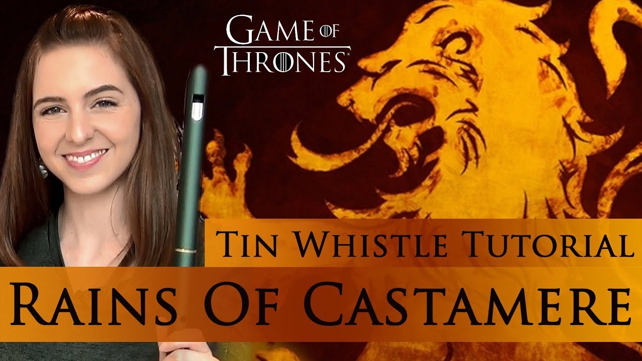 Game Of Thrones - Rains Of Castamere - TIN WHISTLE TUTORIAL