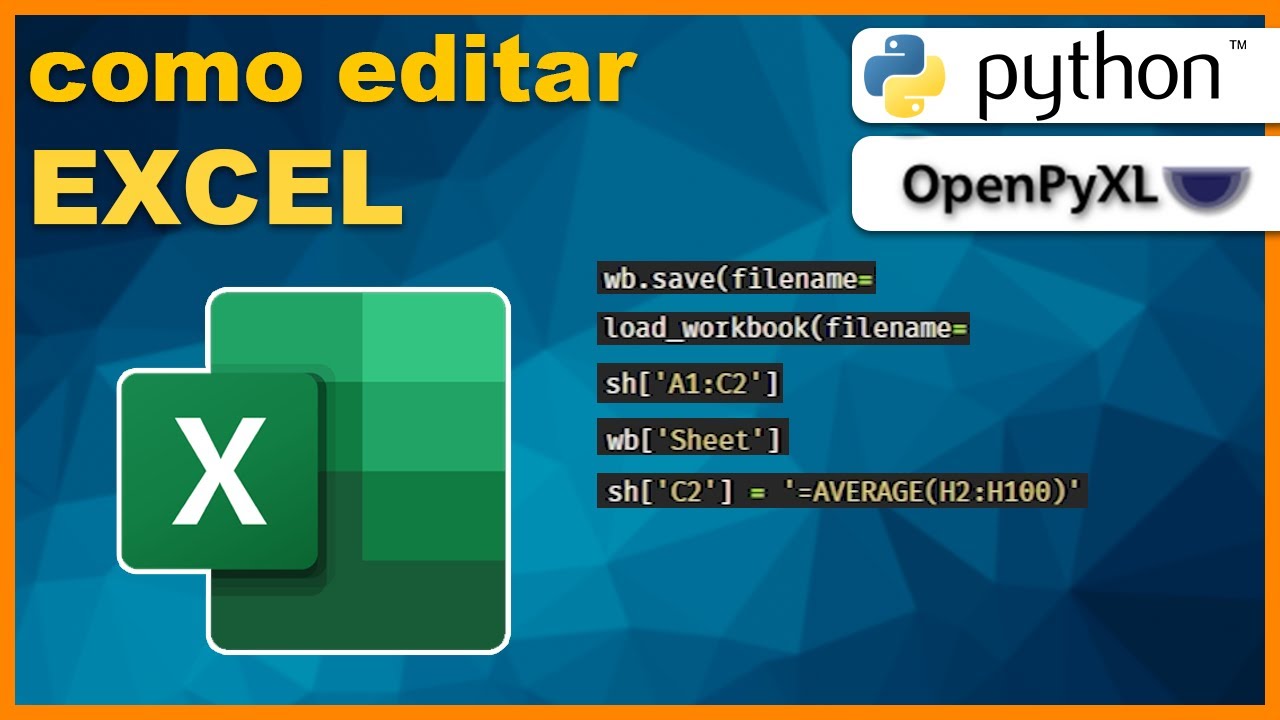 Python EXCEL - Como editar arquivos