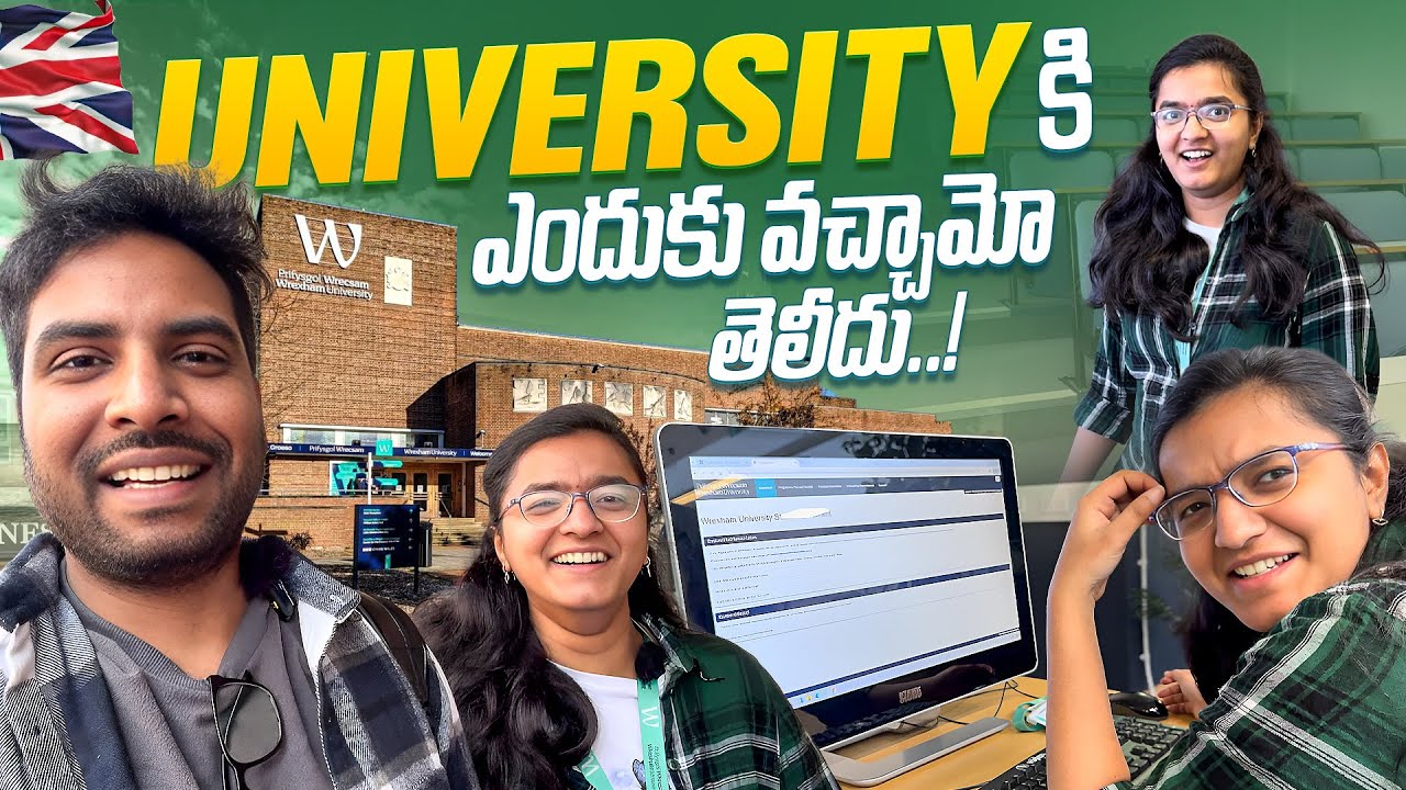 A Day at Wrexham University , Manchester, UK | Study in Wales? #study #studyinuk #abroad #telugu 