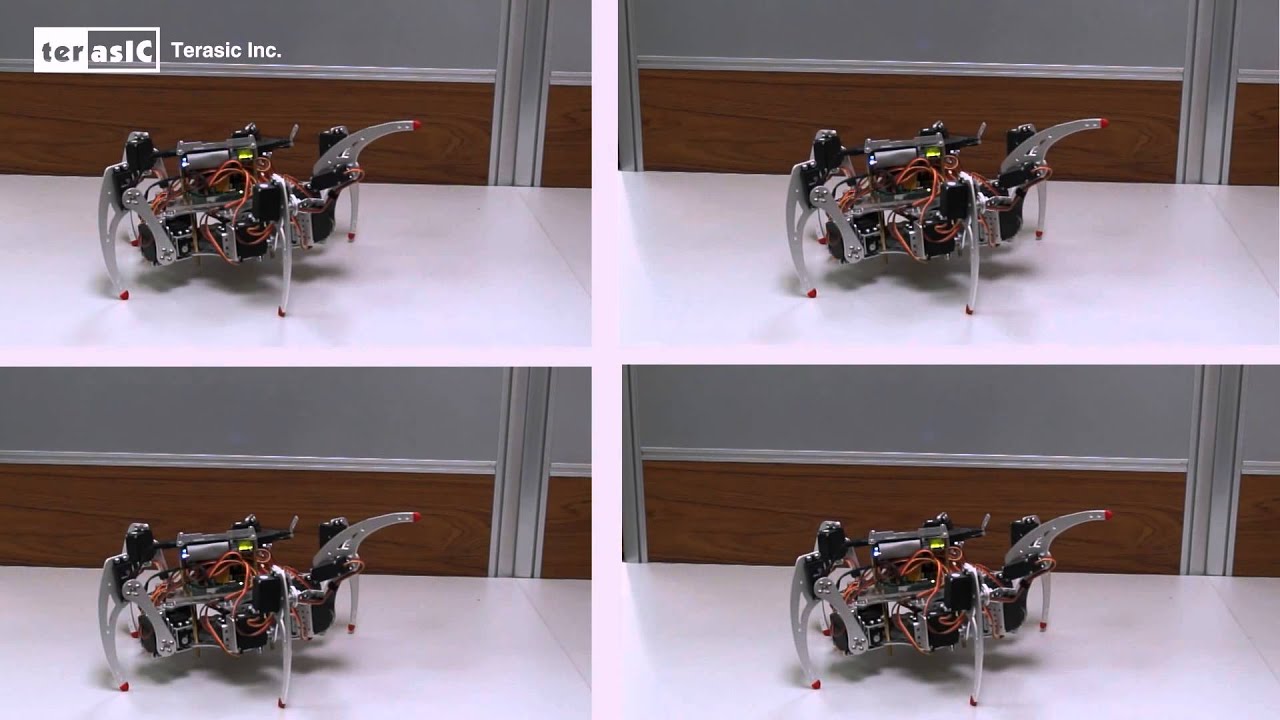 Spider Robot using DE0-nano-SOC kit