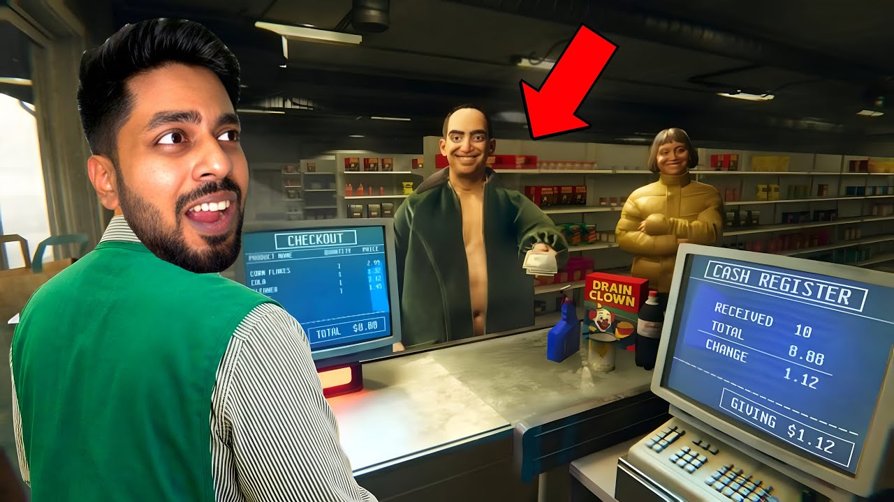 I WORKED AT HAUNTED SUPERMARKET ! |Hellmart horror game | Mr IG