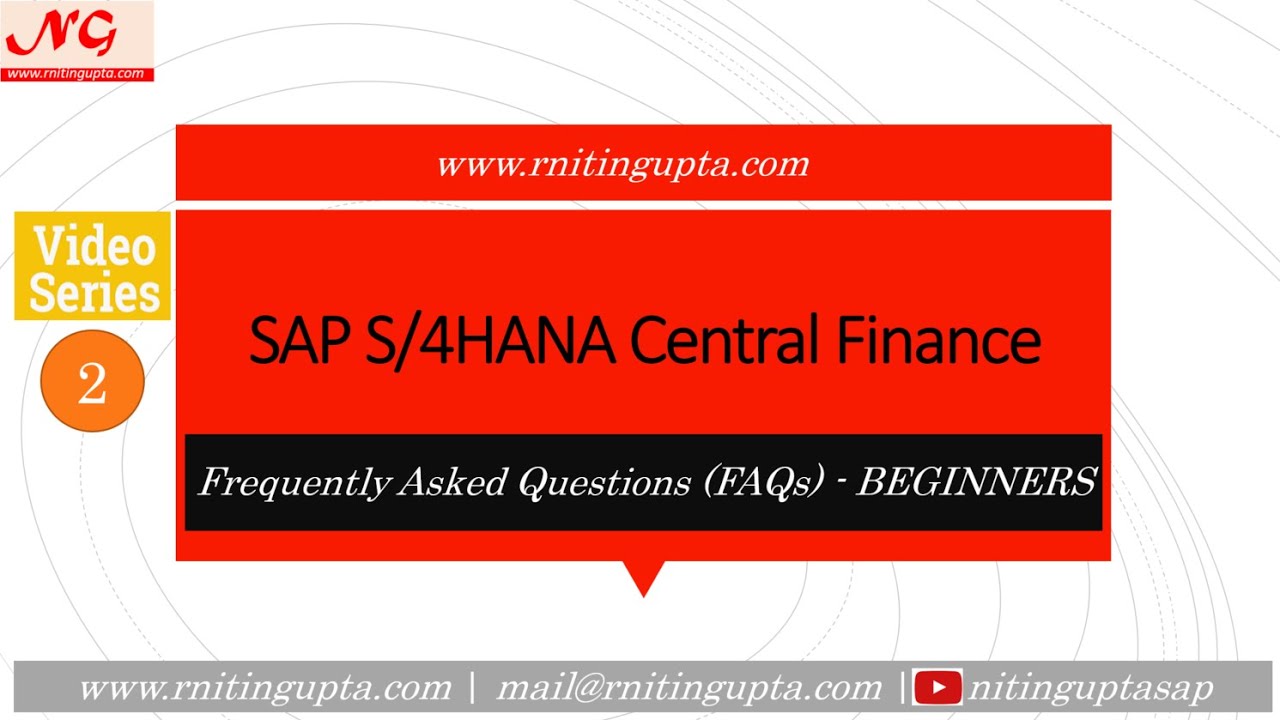 SAP Central Finance - Frequently Asked Questions - 2