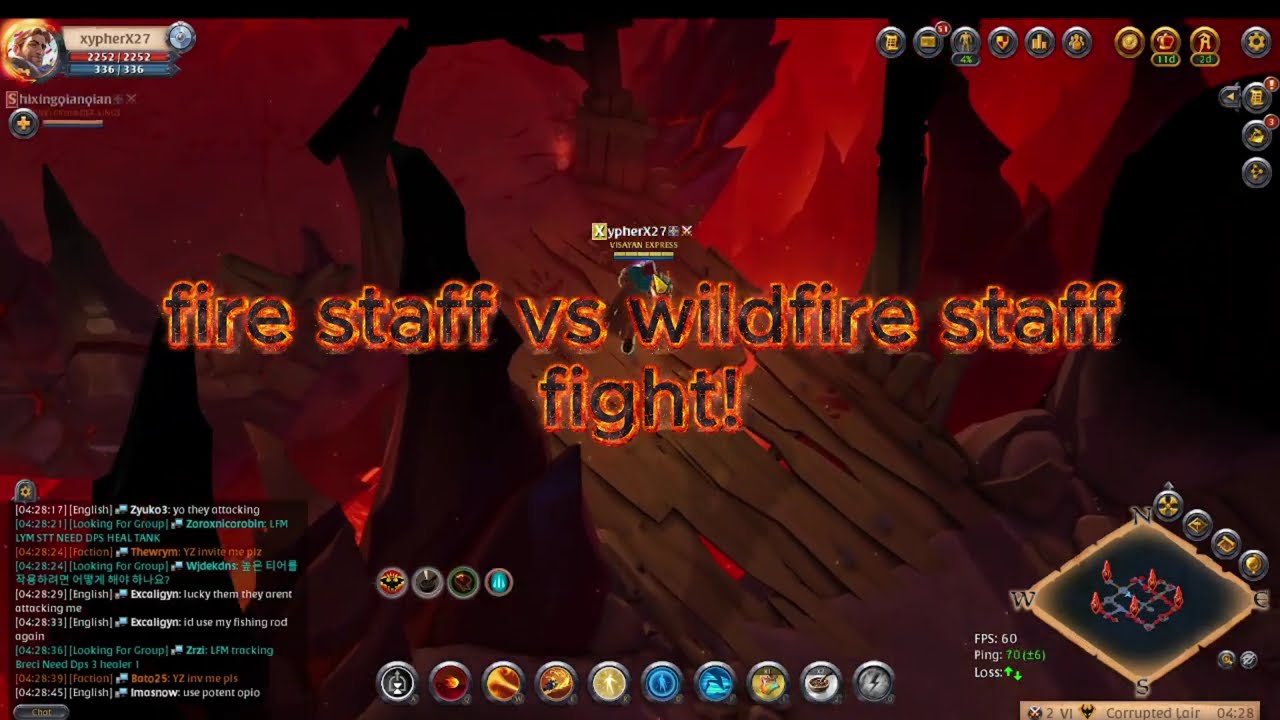 &ldquo;Wildfire Staff vs Fire Staff in Corrupted Dungeon 🔥 Fire Staff clutched the win with 1 HP left! 💀⚔️