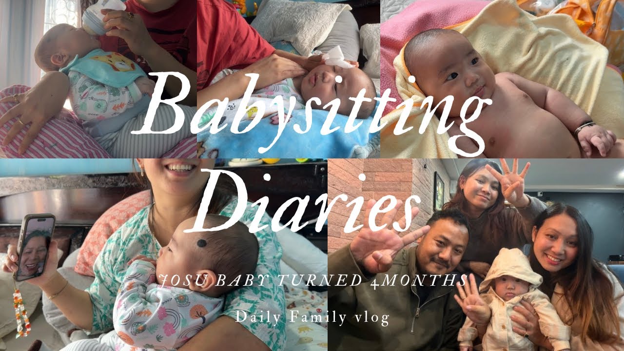 Babysitting Dairies✨// josu baby turned 4months👶