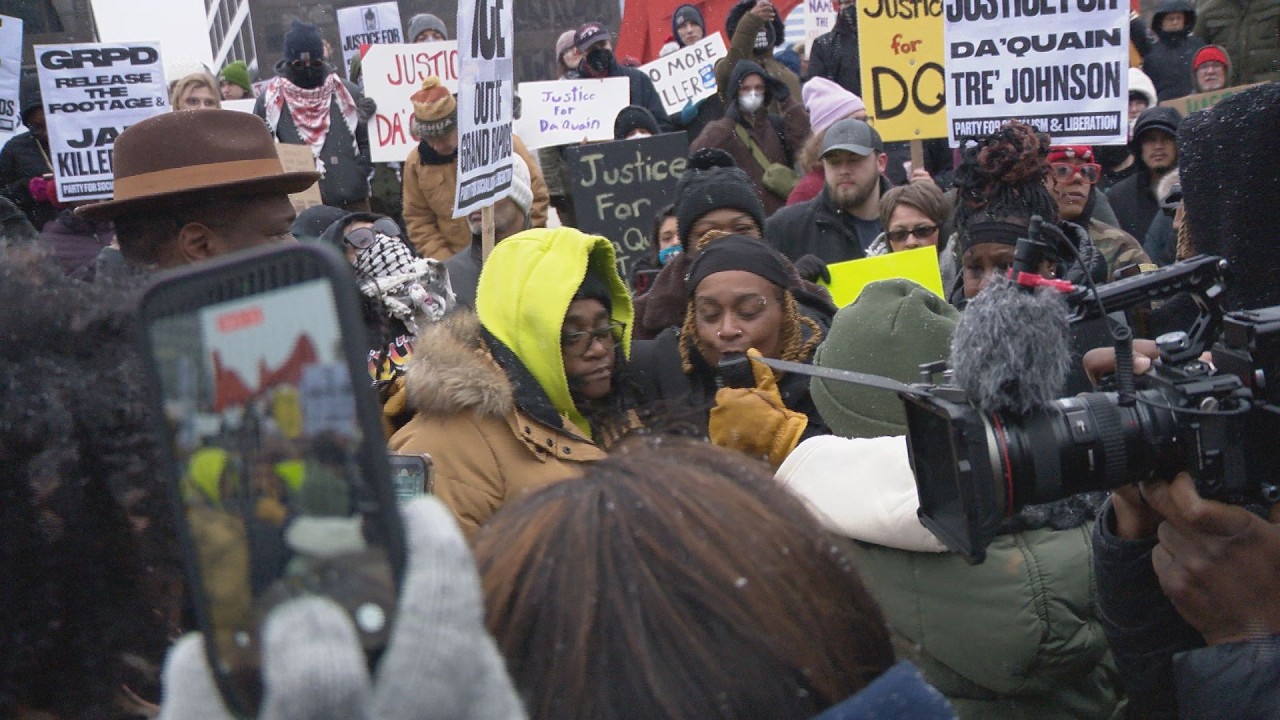 'I Will Get Justice' | Hundreds Join Mother at Rally for Man Killed by Grand Rapids Police