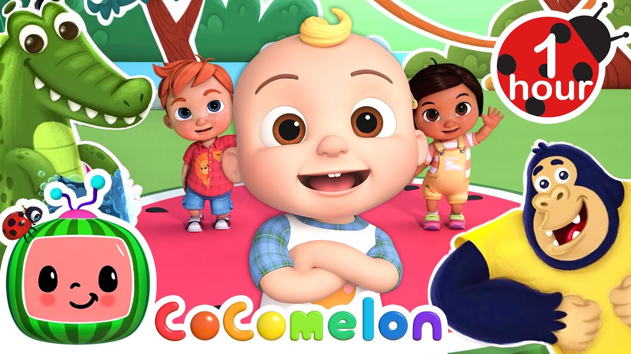 Animal Dancing in the Jungle! | CoComelon Nursery Rhymes & Kids Songs | Dance Party