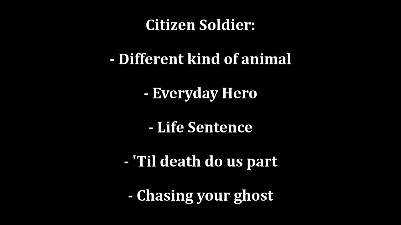 Citizen Soldier - ICU B-Sides album - 5 songs in 1 - Lyrics