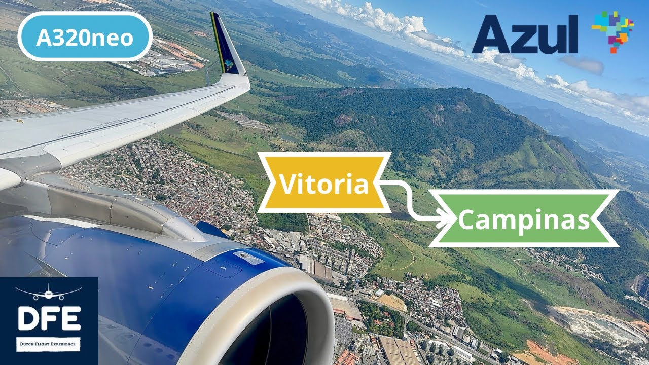 *4K* Heavy landing!! | Azul | A320neo | Vitoria - Campinas