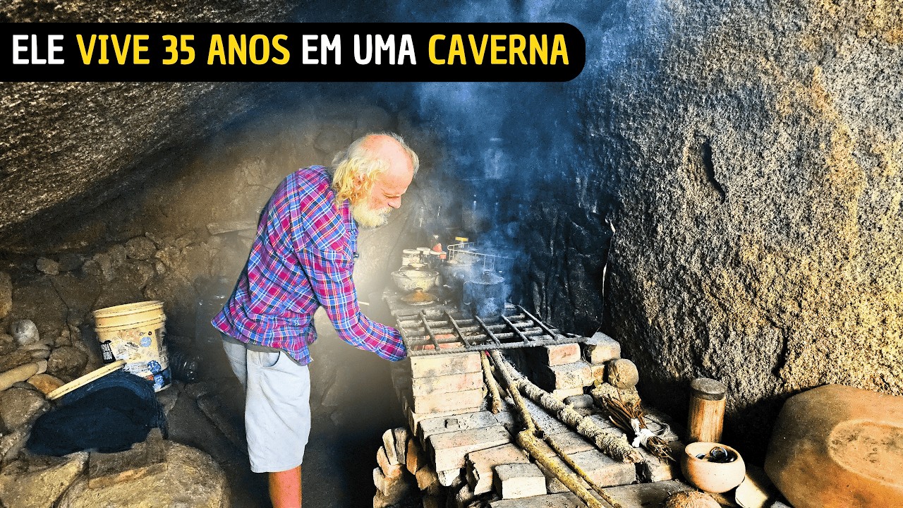 Ele vive 35 ANOS ISOLADO nessa CAVERNA em PALHOÇA SC