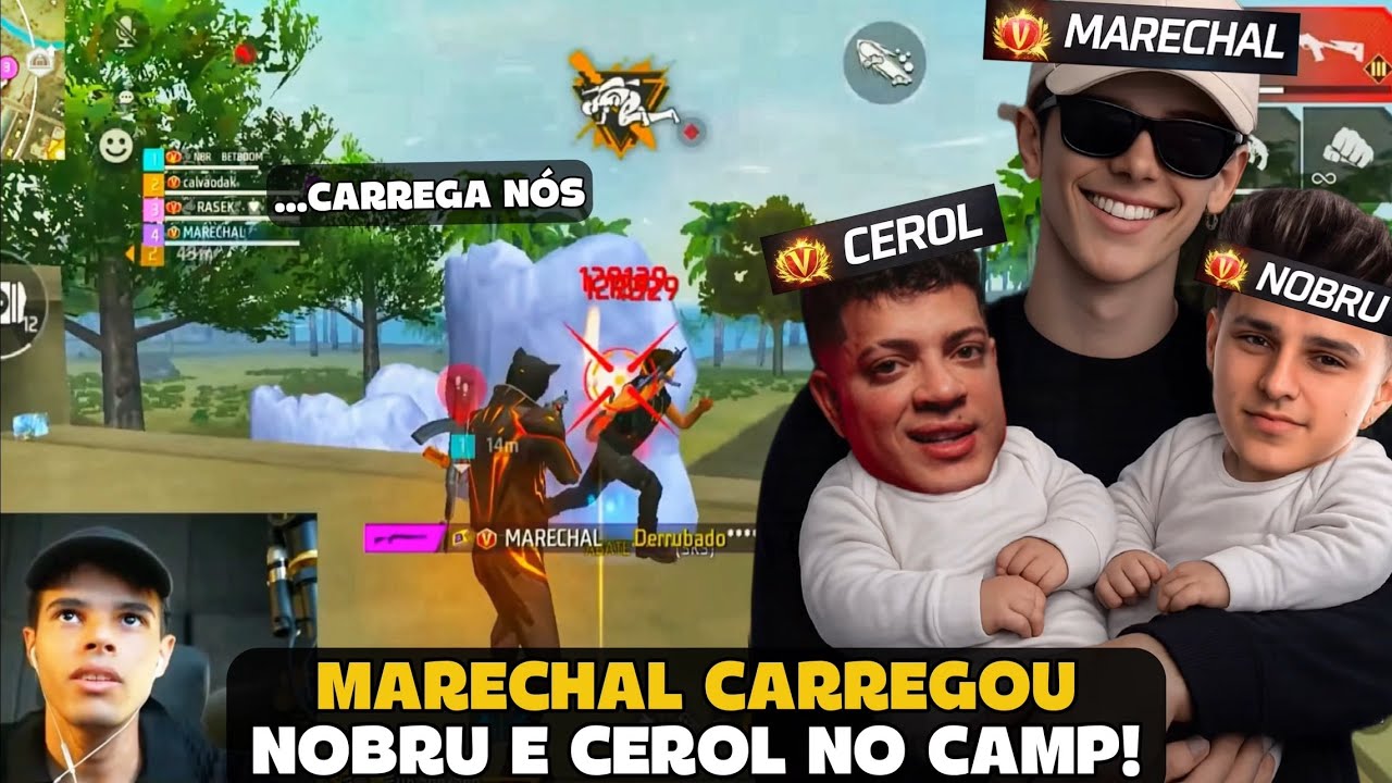 MARECHAL CARREGOU O NOBRU E CEROL NO CAMPEONATO! FREE FIRE - MARECHAL HIGHLIGHTS