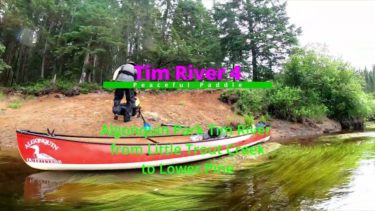 Peaceful Paddle - Tim River 4 - Little Trout to Lower Pine - No dialogue