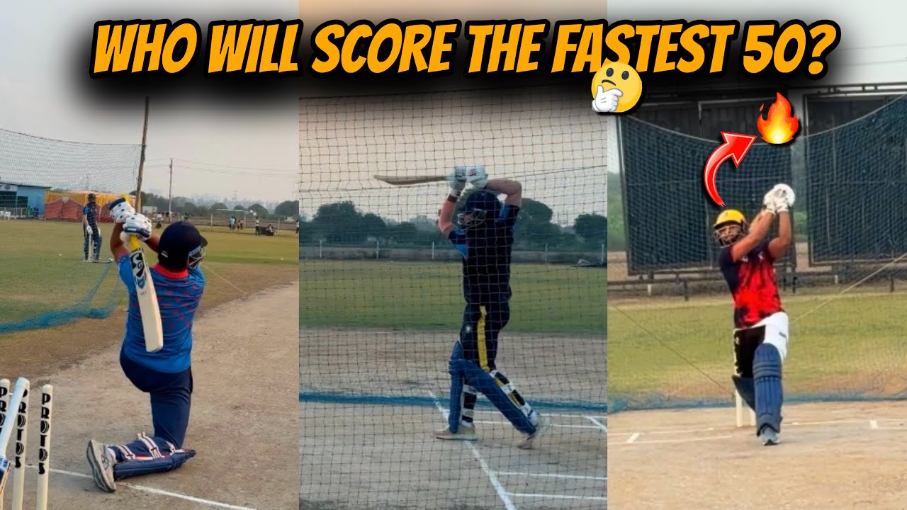 Who Will Hit The FASTEST 50 Challenge With Ranji Trophy & DPL Player 😳 || Epic Cricket Challenge 😍