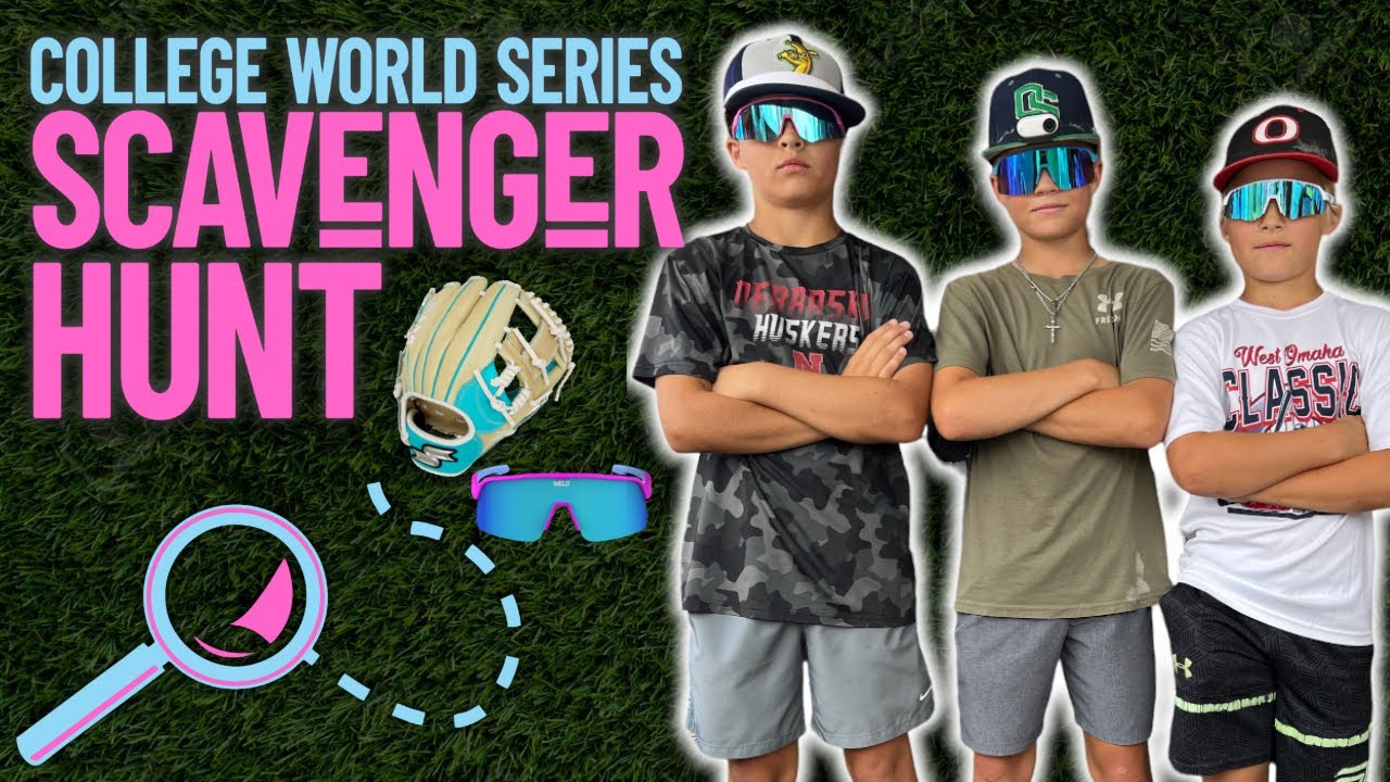 POV Baseball Scavenger Hunt College World Series | Glove Giveaway #shorts
