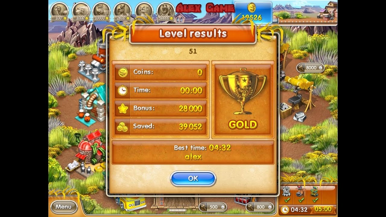 Farm Frenzy 3 American Pie (level 51) only GOLD Веселая ферма 3 Американский пирог Уровень 51 Золото