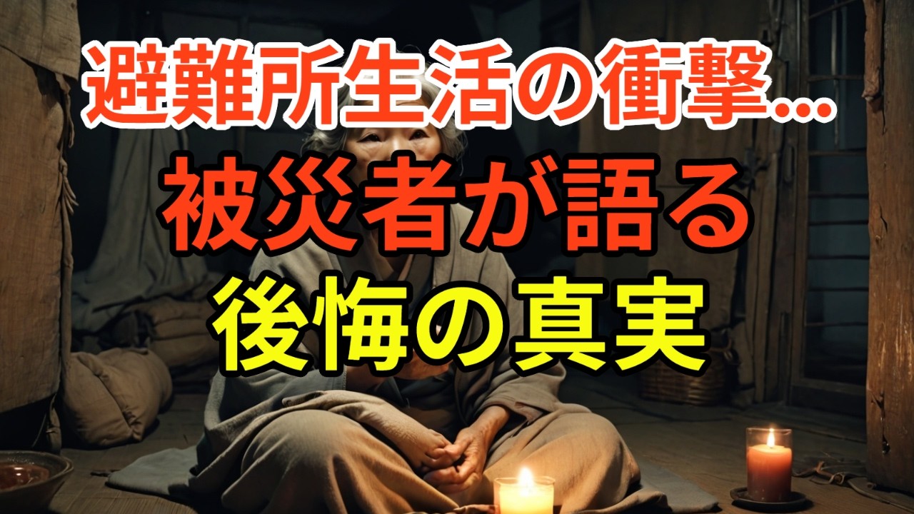 被災者が語る避難生活で本当に後悔したこと#防災 #備蓄 #防災グッズ