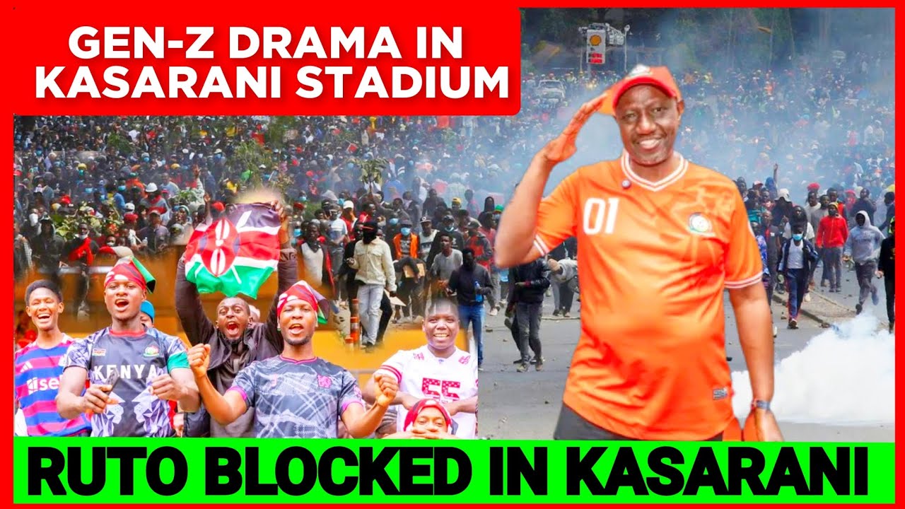 KIMEUMANA! Angry GEN-Z Youths Block Ruto in Kasarani Stadium today , Ruto Forced to do This