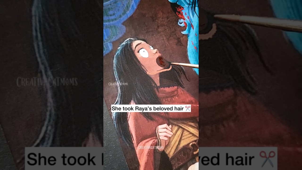 Did Sisu took REVENGE on Raya!!?🤫 #shorts #disney #art #creative