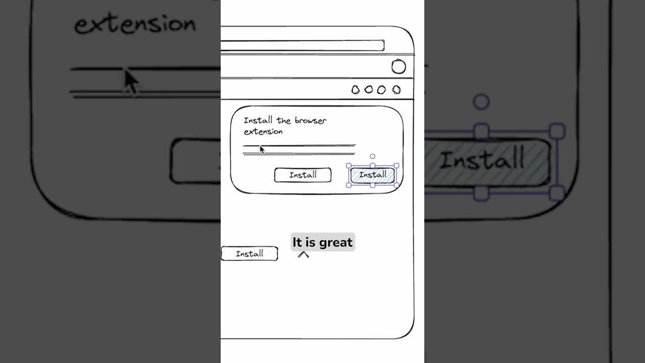 Excalidraw ✍️ - My favorite for low-fi exploration #mockup #uxdesign #sketch #ideation
