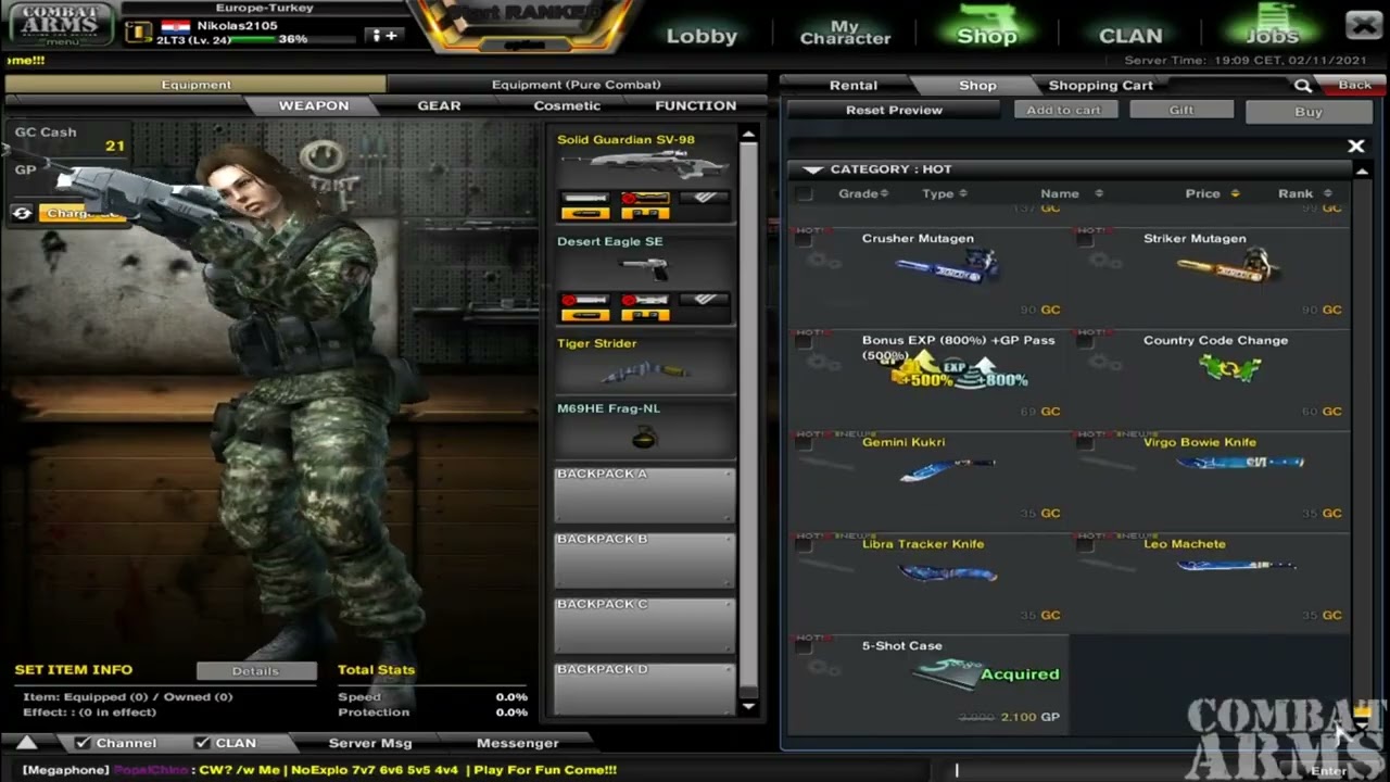 ★ Combat Arms Opening Chases Free Weapons And Items EVENT 2019-2021★